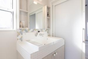 コラベルタイルの洗面台