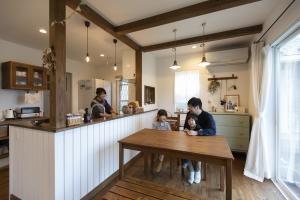 カフェのようなこだわりのキッチン