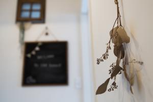 玄関にはウエルカムボード