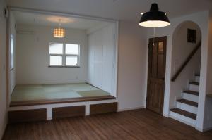 引戸のある小上がり