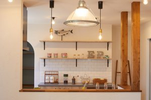 メトロタイルの背面の壁