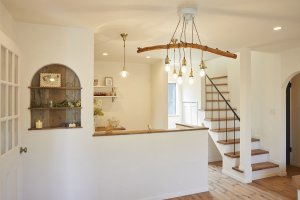 手作りの流木照明